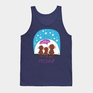 It's Friday so it's monkey family looking for the stars Tank Top